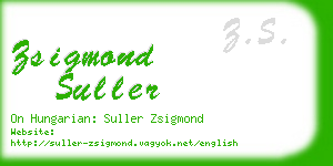 zsigmond suller business card